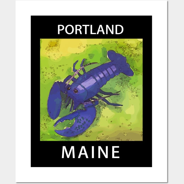 Lobster Lover - Portland Maine Wall Art by WelshDesigns